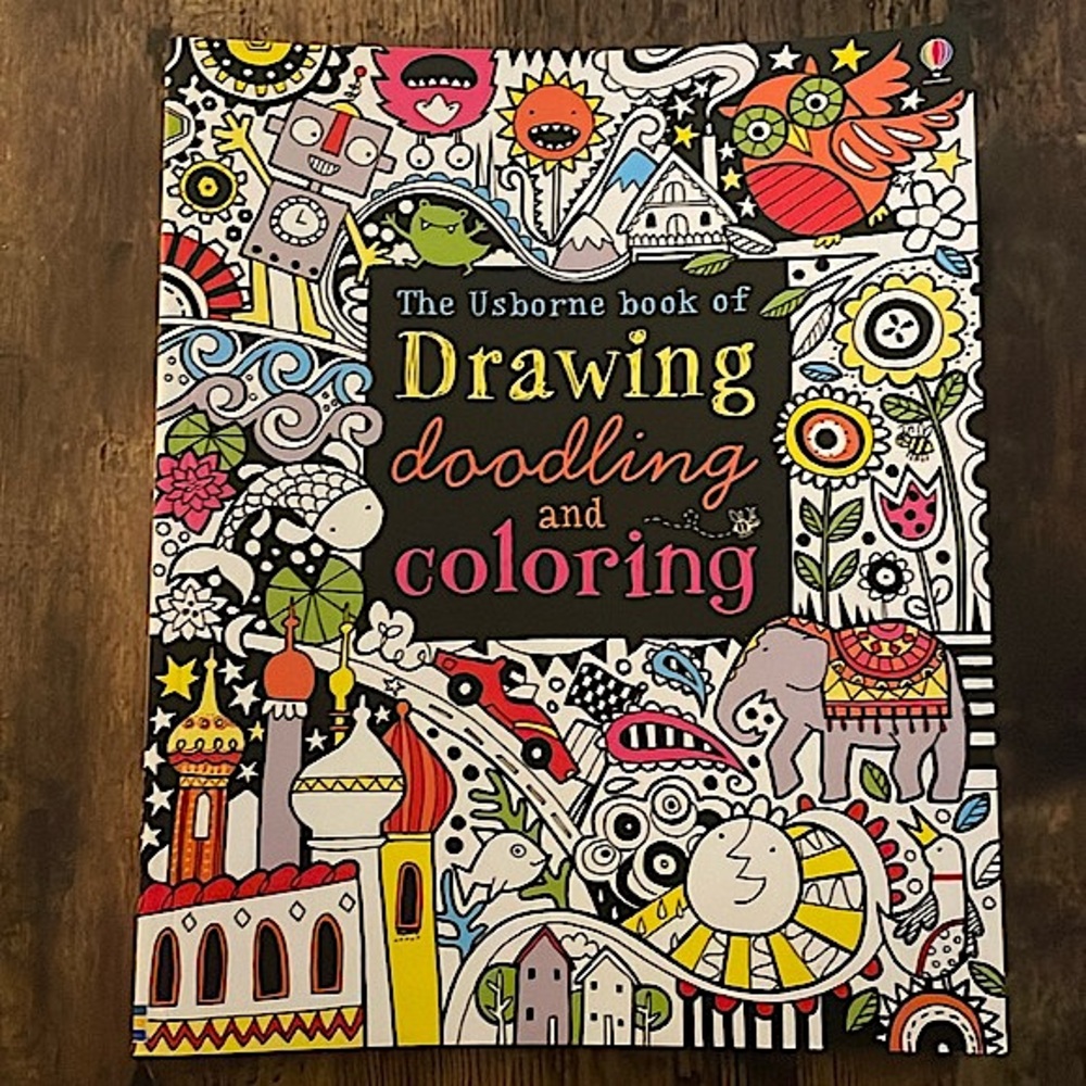 Never Used Colouring Book - The Usborne Book of Drawing, Doodling, and Colouring
